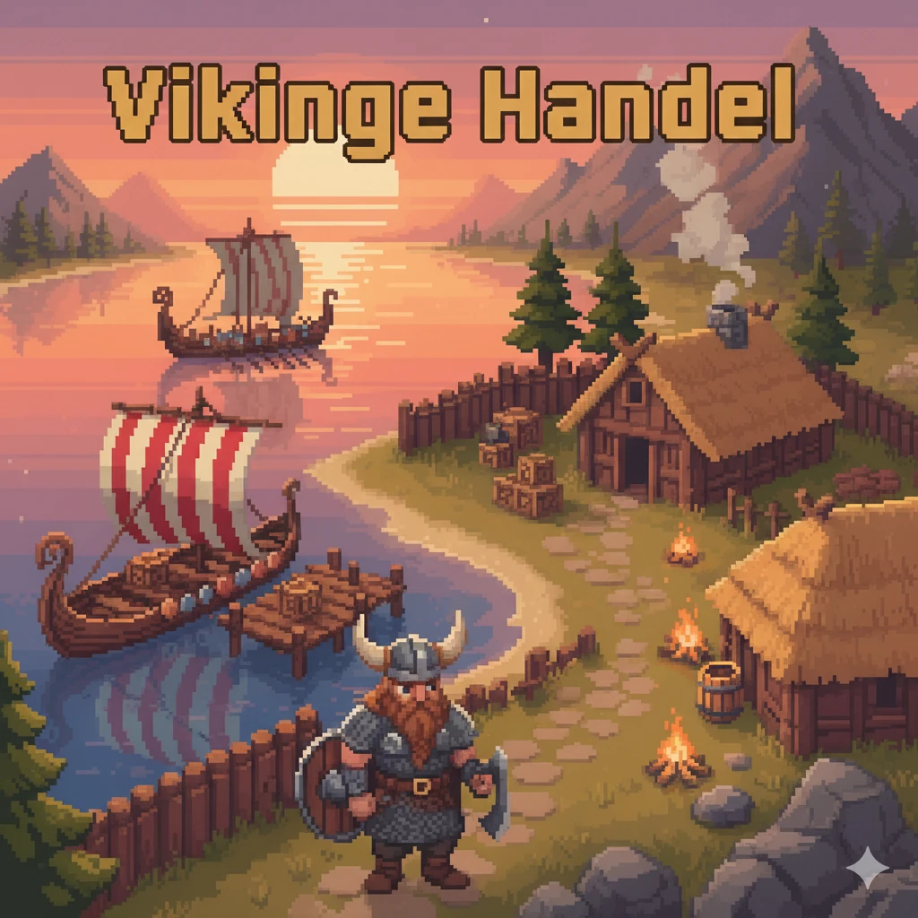 Vikingehandel Pixel Art